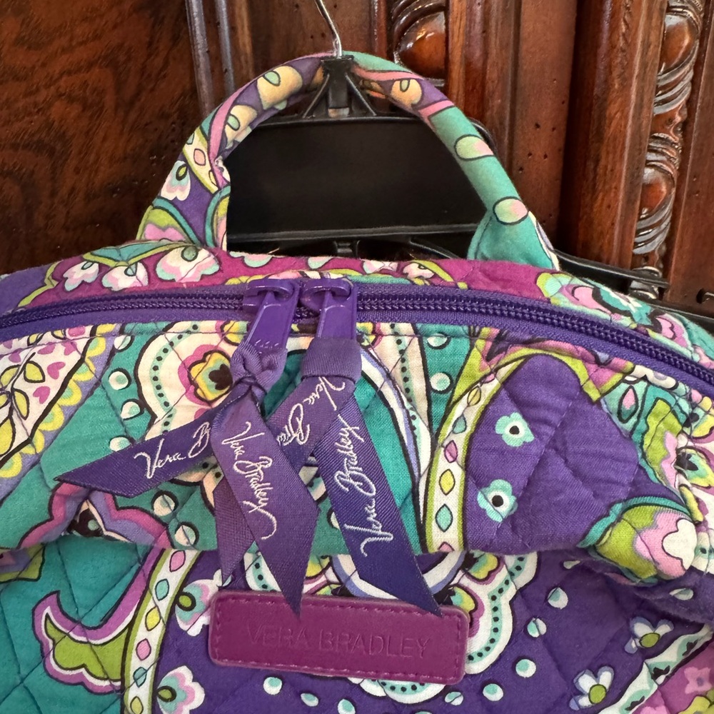Vera Bradley Purple Paisley Backpack - Picture 2 of 5
